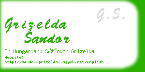 grizelda sandor business card